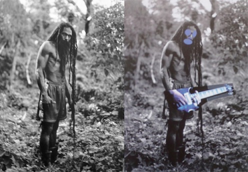 A gauche, une des photographies originales de Patrick Cariou. A droite, ce qu'en a fait Richard Prince.